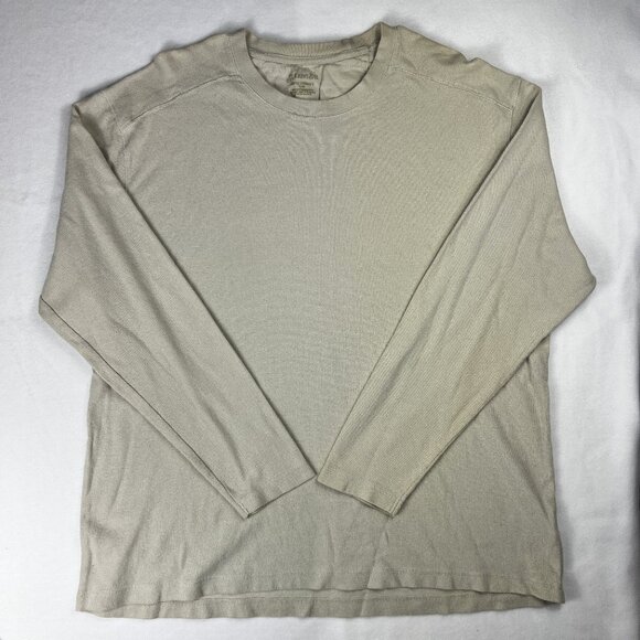 Men's St Johns Bay Waffle Crewneck Long Sleeve Shirt - Picture 1 of 2